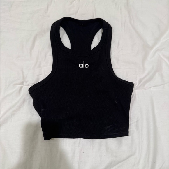 ALO Yoga Black Aspire Tank - Picture 2 of 3